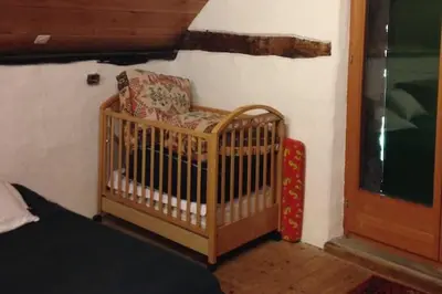 Ein Bett oder Betten in einem Zimmer der Unterkunft rustico Lele