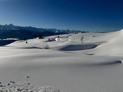 Cozy apartment Crans-Montana im Winter