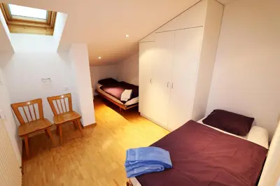 Ein Bett oder Betten in einem Zimmer der Unterkunft Haus Cristal