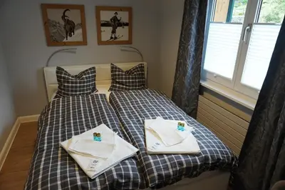 Ein Bett oder Betten in einem Zimmer der Unterkunft Eigentumswohnung in Grindelwald