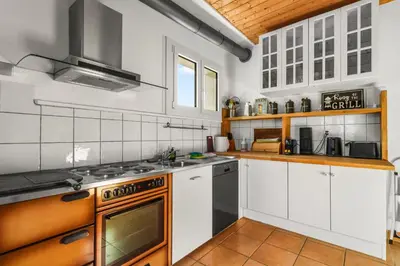 Küche/Küchenzeile in der Unterkunft Charmant logement familial à Euseigne