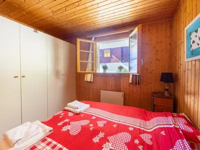 Ein Bett oder Betten in einem Zimmer der Unterkunft Chalet Verrel near Aletsch Ski Gondolas