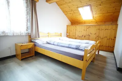 Ein Bett oder Betten in einem Zimmer der Unterkunft Chalet Delphin