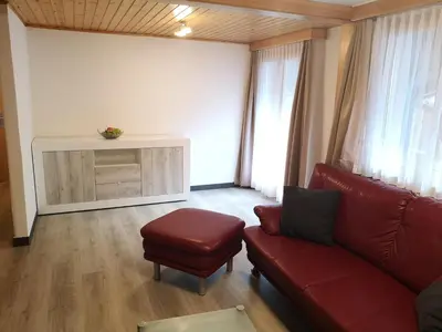 Ein Sitzbereich in der Unterkunft Chalet Delphin