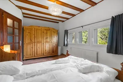 Ein Bett oder Betten in einem Zimmer der Unterkunft Joli studio style chalet