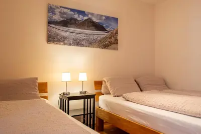 Ein Bett oder Betten in einem Zimmer der Unterkunft Chalet Pantke