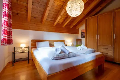Ein Bett oder Betten in einem Zimmer der Unterkunft Chalet Pantke