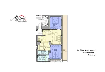 Grundriss der Unterkunft Apartment Jungfrauview