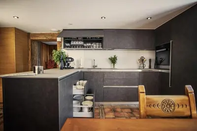 Küche/Küchenzeile in der Unterkunft Villa Taugwalder I Wohnung Matterhorn