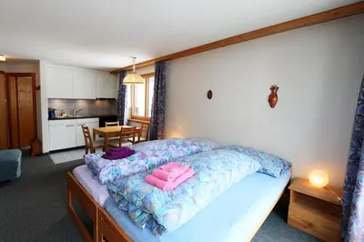 Ein Bett oder Betten in einem Zimmer der Unterkunft Hirsch