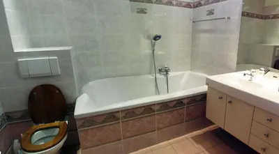 Ein Badezimmer in der Unterkunft Flamingo