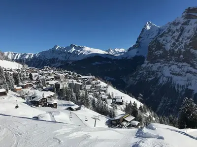 Your home in Mürren near the ski slopes and hiking trails im Winter