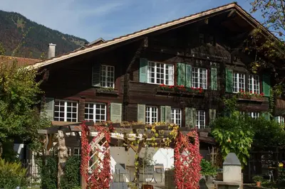 Ein allgemeiner Bergblick oder ein Berglick von der Ferienwohnung aus