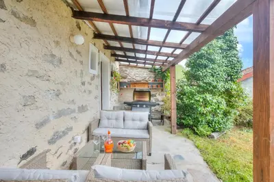 Ein Sitzbereich in der Unterkunft La Canonica - Happy Rentals