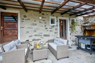 Ein Sitzbereich in der Unterkunft La Canonica - Happy Rentals