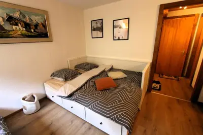 Ein Bett oder Betten in einem Zimmer der Unterkunft Petit havre de paix!