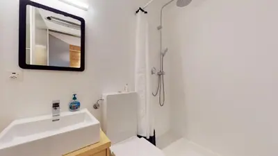 Ein Badezimmer in der Unterkunft Superbe appartement rénové avec vue dégagée