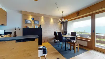 Küche/Küchenzeile in der Unterkunft Superbe appartement rénové avec vue dégagée