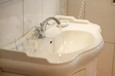 Ein Badezimmer in der Unterkunft Ferienapartments Chalet Solvay