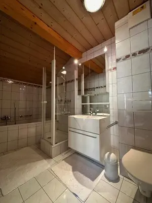 Ein Badezimmer in der Unterkunft Family Penthouse with view of the Swiss Alps