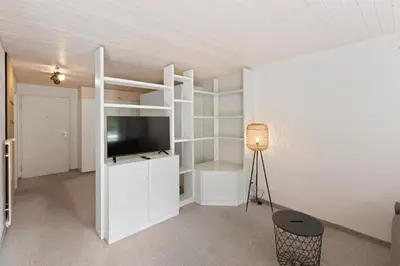 TV/Unterhaltungsangebot in der Unterkunft Studio lumineux avec vue sur les montagnes