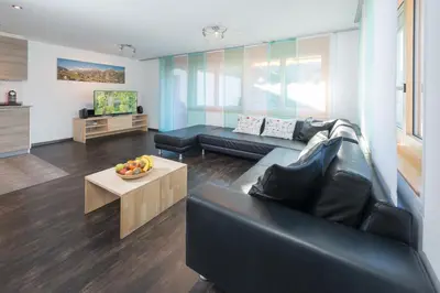 Ein Sitzbereich in der Unterkunft AZapartments Clarino