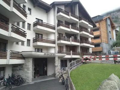 Das Gebäude in dem sich die Ferienwohnung befindet
