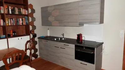 Küche/Küchenzeile in der Unterkunft Chalet Mund