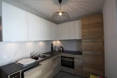 Küche/Küchenzeile in der Unterkunft Apartment Weisshorn