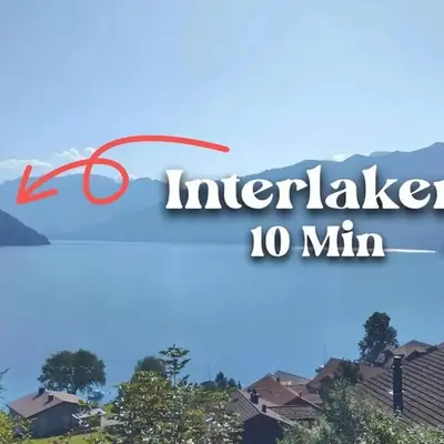 Ruhiges Studio mit Aussicht fast bis nach Interlaken