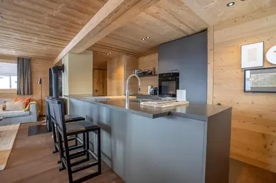 Küche/Küchenzeile in der Unterkunft Chalet Onno Henny