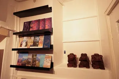 Die Bibliothek im Bed & Breakfast