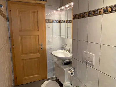 Ein Badezimmer in der Unterkunft Chalet Abendstern