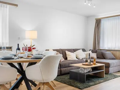 Ein Sitzbereich in der Unterkunft Apartment Dianthus-3 by Interhome