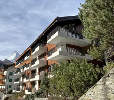 Ein allgemeiner Bergblick oder ein Berglick von der Ferienwohnung aus