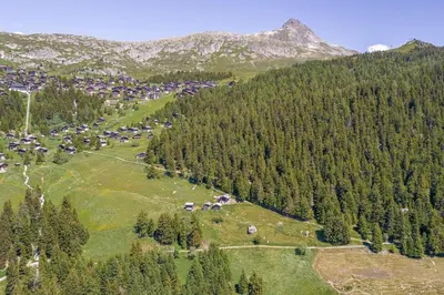Naturlandschaft in der Nähe des Chalets