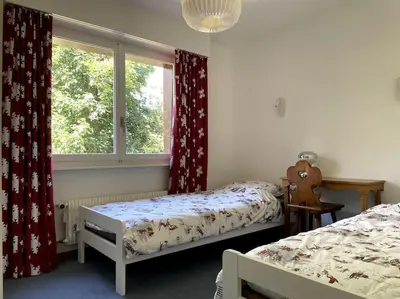 Ein Bett oder Betten in einem Zimmer der Unterkunft Magnifique appartement avec piscine, balcon et vue