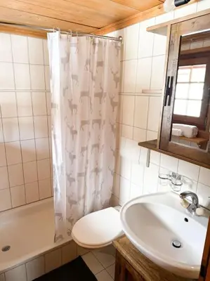 Ein Badezimmer in der Unterkunft Chalet Domino