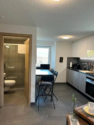 Küche/Küchenzeile in der Unterkunft 4 valleys Modern apartment with free parking
