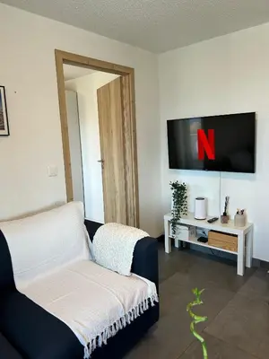 TV/Unterhaltungsangebot in der Unterkunft 4 valleys Modern apartment with free parking
