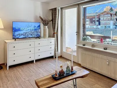 TV/Unterhaltungsangebot in der Unterkunft Saas-Fee Panorama Studio