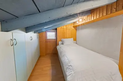 Ein Bett oder Betten in einem Zimmer der Unterkunft Appartement moderne au coeur de Nendaz