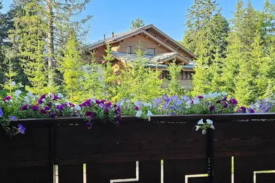 Ein Garten an der Unterkunft Charming Chalet Downtown