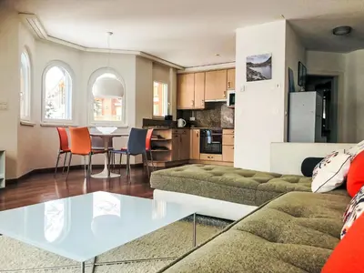 Küche/Küchenzeile in der Unterkunft Apartment Edelweiss B-2 by Interhome