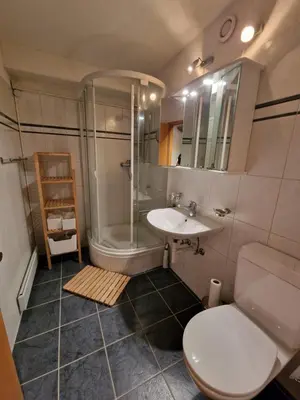 Ein Badezimmer in der Unterkunft Magnifique appartement en bord des pistes
