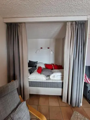 Ein Bett oder Betten in einem Zimmer der Unterkunft Magnifique appartement en bord des pistes