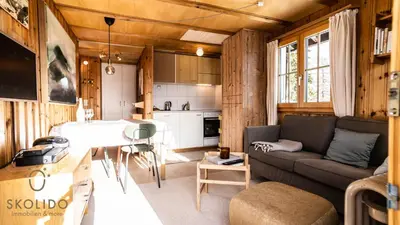 Küche/Küchenzeile in der Unterkunft Ferienhaus Golmenheim, Riederalp
