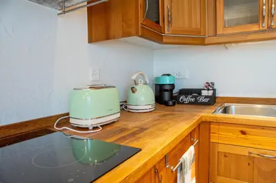 Küche/Küchenzeile in der Unterkunft Chalet Santa Maria