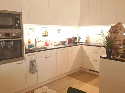 Küche/Küchenzeile in der Unterkunft Appartement centre de Sion avec Parking