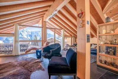 Ein Sitzbereich in der Unterkunft Caspar Penthouse